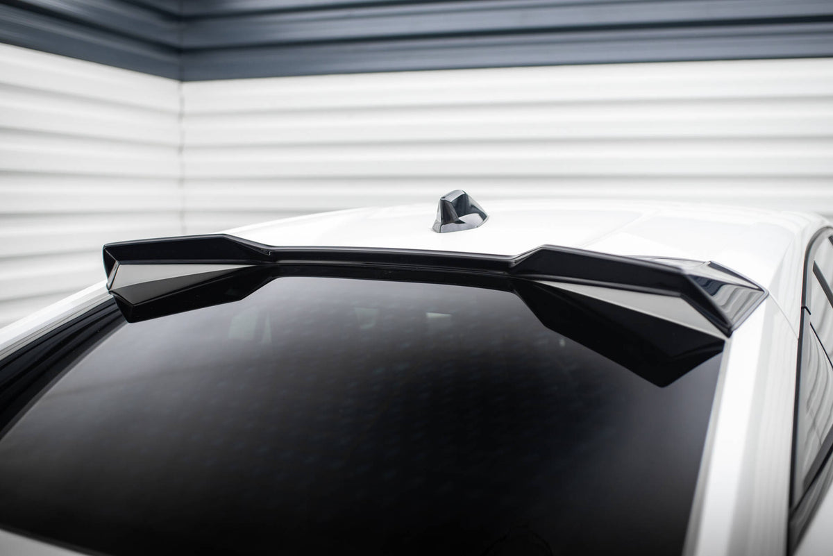 Höher Heckspoiler Lippe 3D Peugeot 408 Mk1 schwarz Hochglanz – Ansicht 5