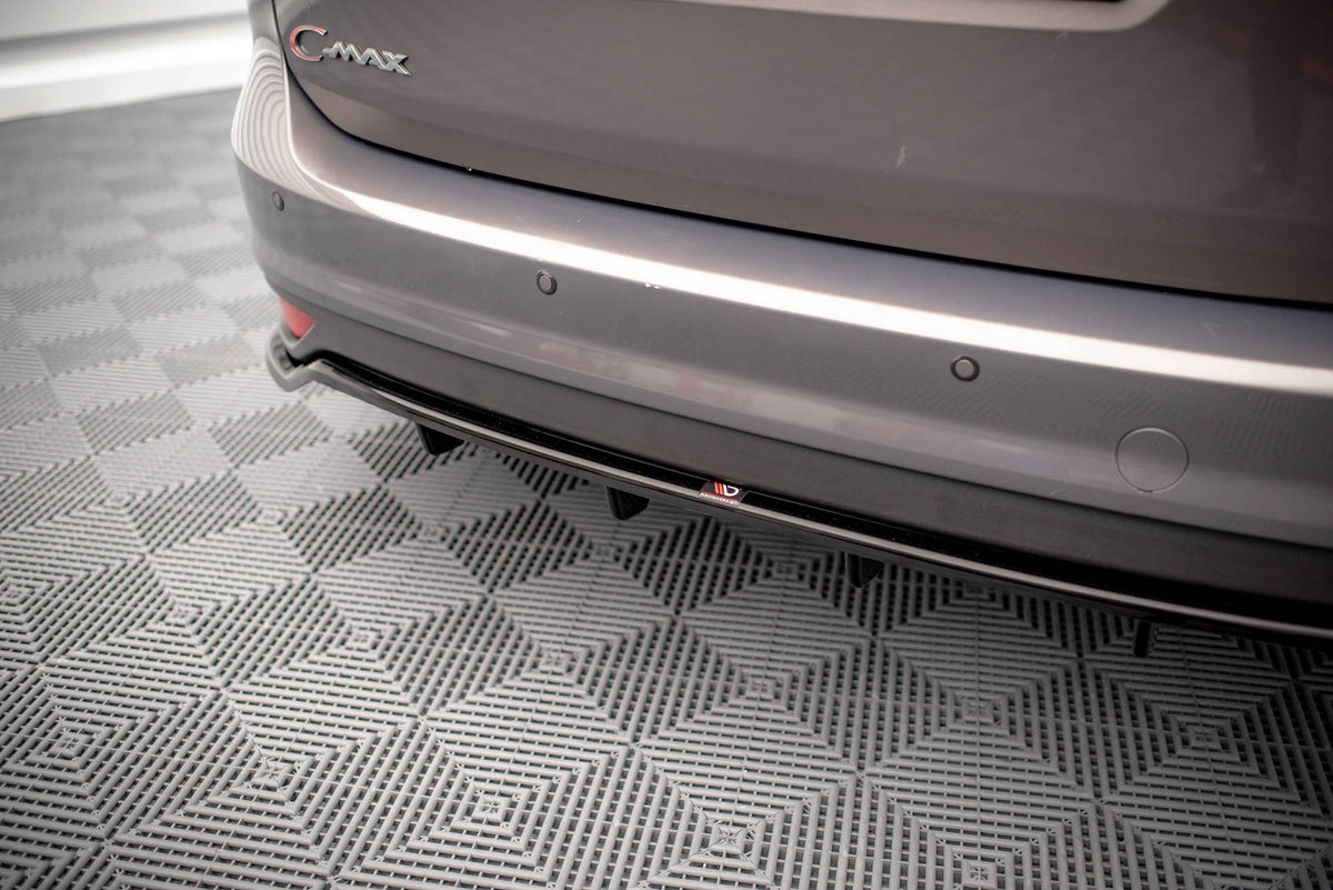 Street+ Mittlerer Diffusor RACE passend für Ford C-Max Mk2 schwarz Hochglanz – Ansicht 3