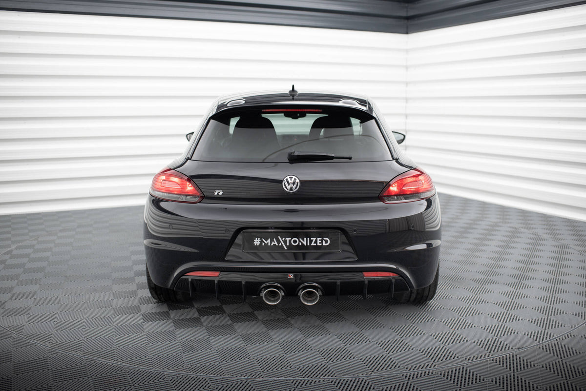 Diffusor Heck Ansatz V.3 passend für VW Scirocco R Mk3 schwarz Hochglanz – Ansicht 1