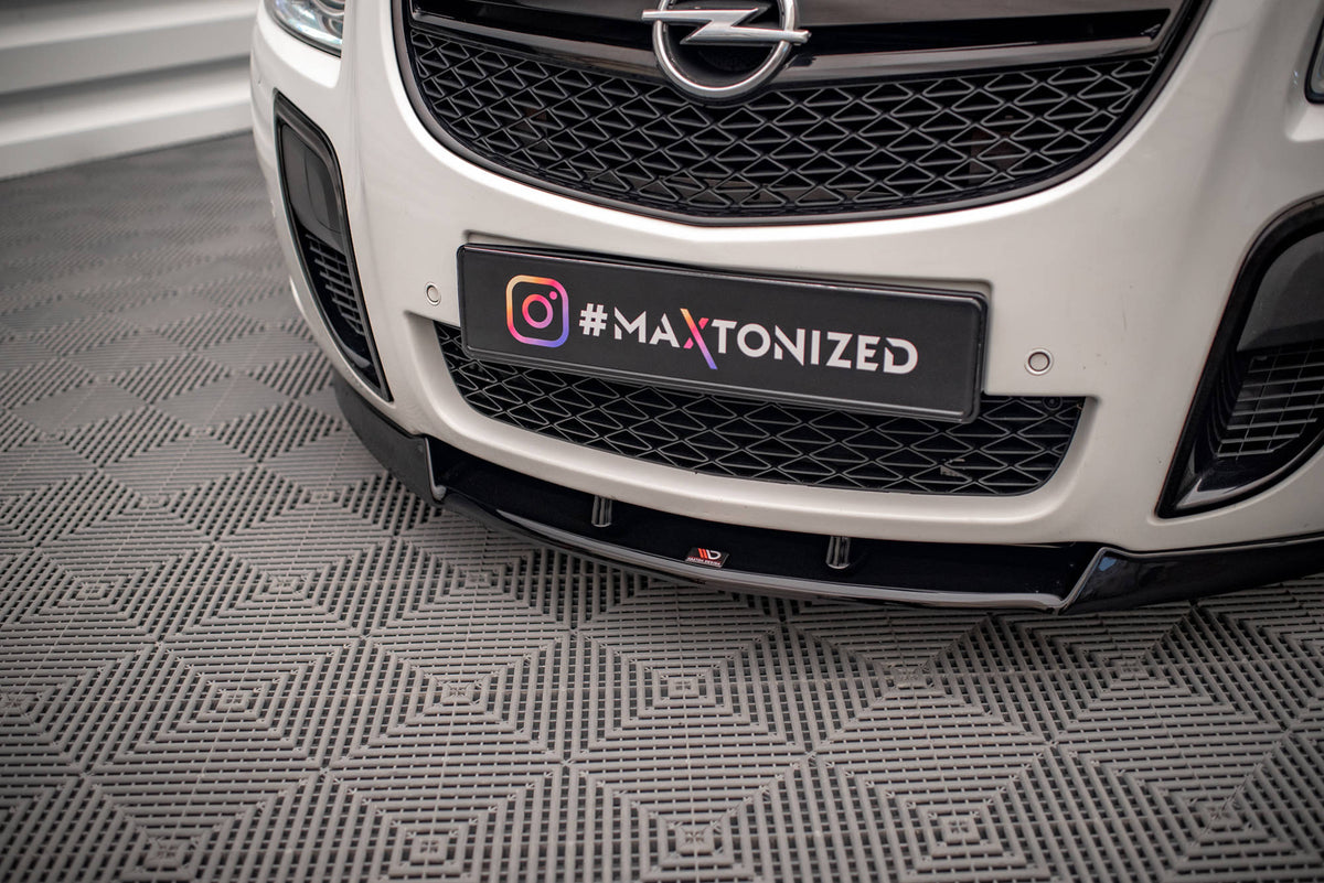 Street+ Spoilerlippe Front Ansatz V.1 passend für Opel Insignia OPC Mk1 schwarz Hochglanz – Ansicht 4