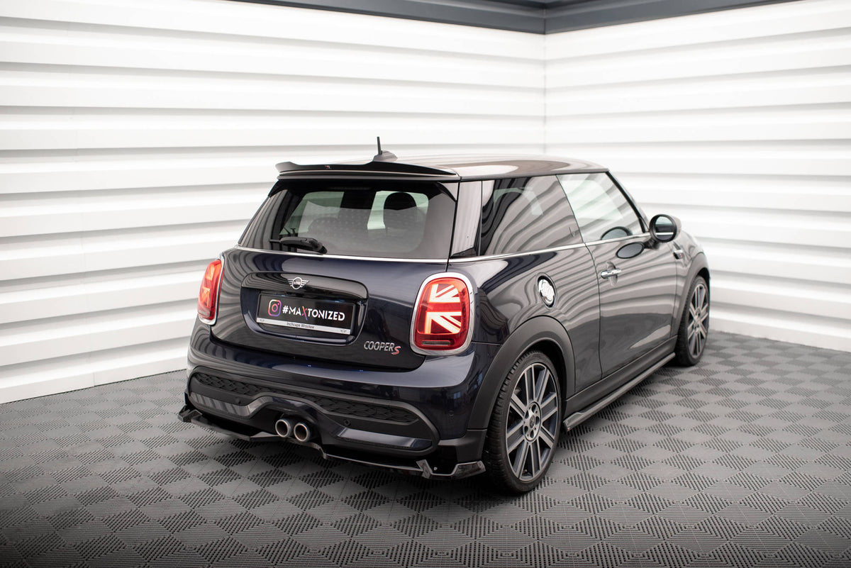 Heckansatz Mini Cooper S F56 Facelift schwarz Hochglanz – Ansicht 1