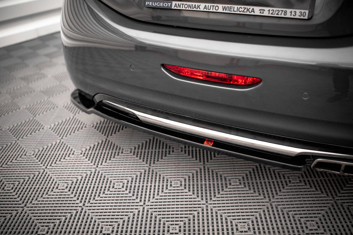 Heck Ansatz Flaps Diffusor passend für Peugeot 208 GTi Mk1 schwarz Hochglanz – Ansicht 3