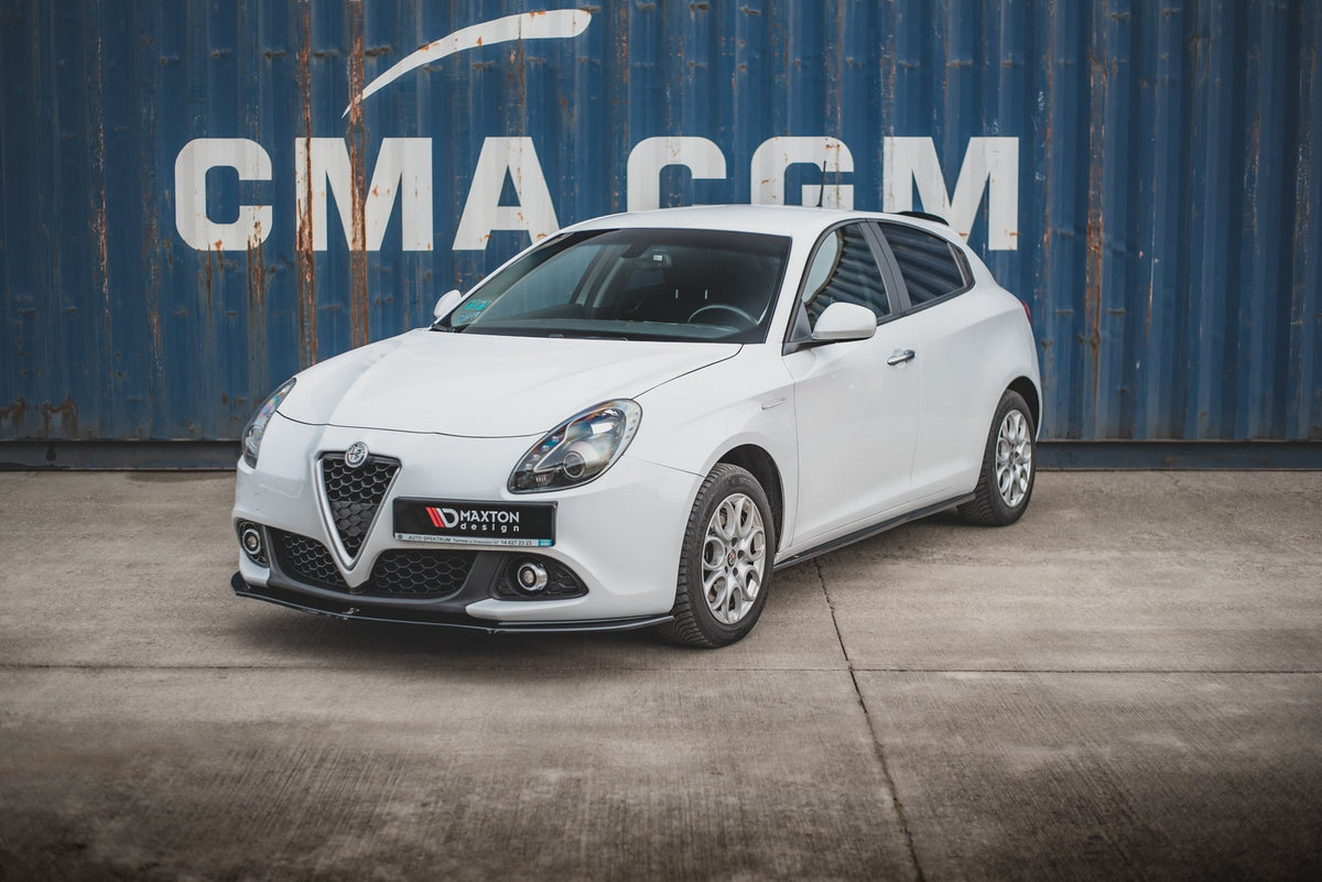 Street+ Spoilerlippe Front Ansatz V.2 passend für Alfa Romeo Giulietta  schwarz Hochglanz – Ansicht 3