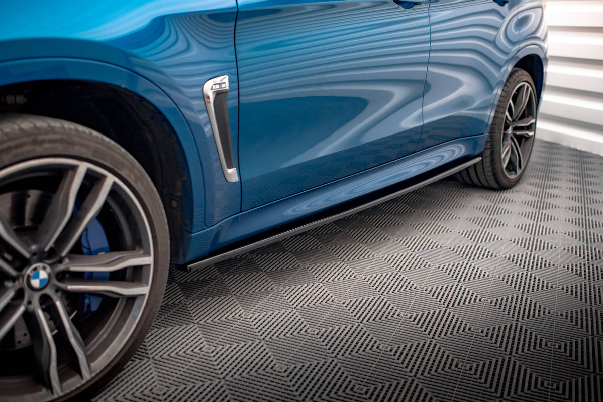 Street+ Seitenschweller Leisten passend für BMW X6 M F86 schwarz Hochglanz – Ansicht 3