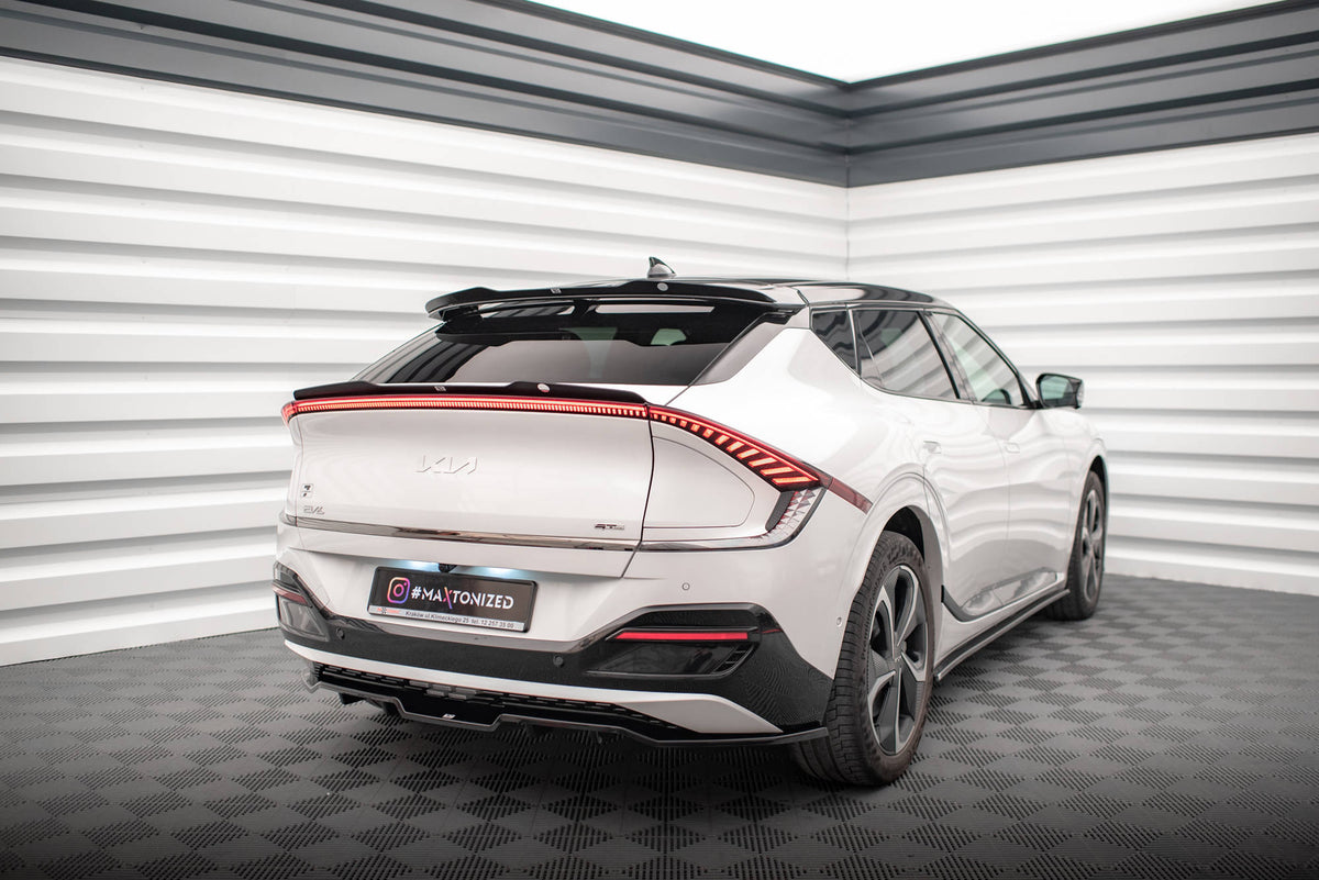Höher Heckspoiler Lippe Kia EV6 Mk1 schwarz Hochglanz – Ansicht 3