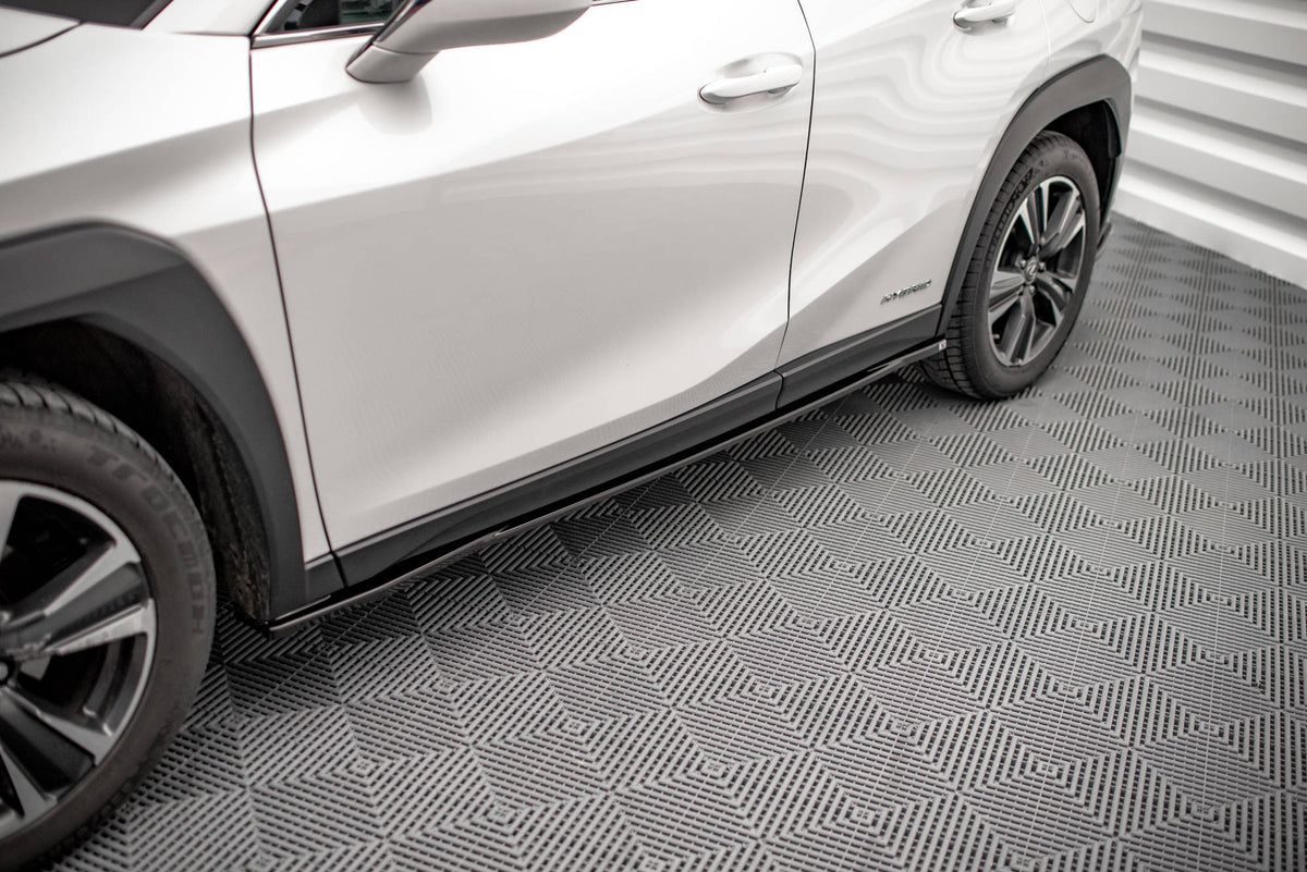 Street+ Seitenschweller Leisten passend für Lexus UX F-Sport Mk1 schwarz Hochglanz – Ansicht 3