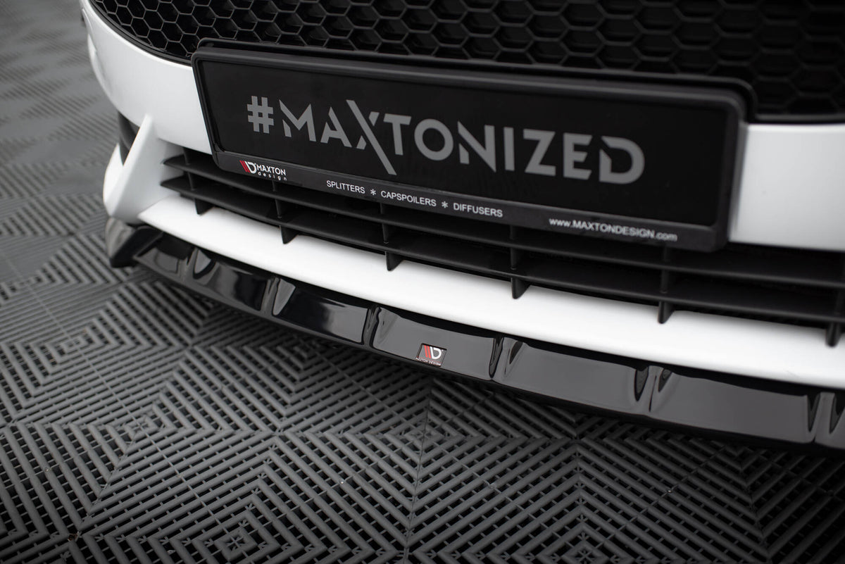 Street+ Spoilerlippe Front Ansatz V.6 passend für Ford Fiesta ST Mk7 Facelift schwarz Hochglanz – Ansicht 4