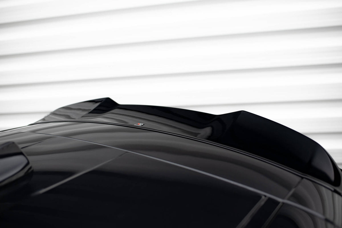 Höher Heckspoiler Lippe 3D Alfa Romeo Stelvio Mk1 schwarz Hochglanz – Ansicht 4