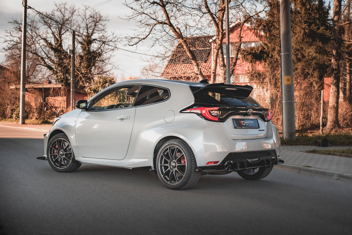 Street Pro Street+ Seitenschweller Leisten + Flaps passend für Toyota GR Yaris Mk4  schwarz Hochglanz – Ansicht 5