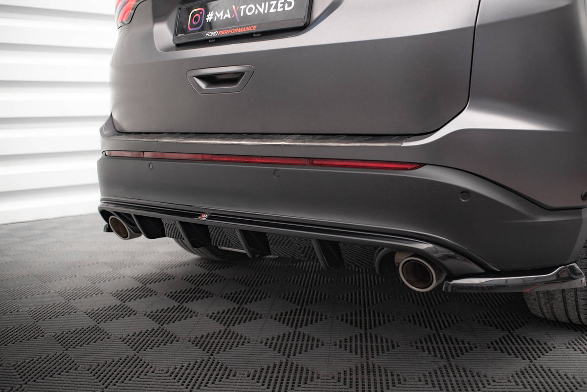 Diffusor Heck Ansatz passend für Ford Edge Mk2 schwarz Hochglanz – Ansicht 1