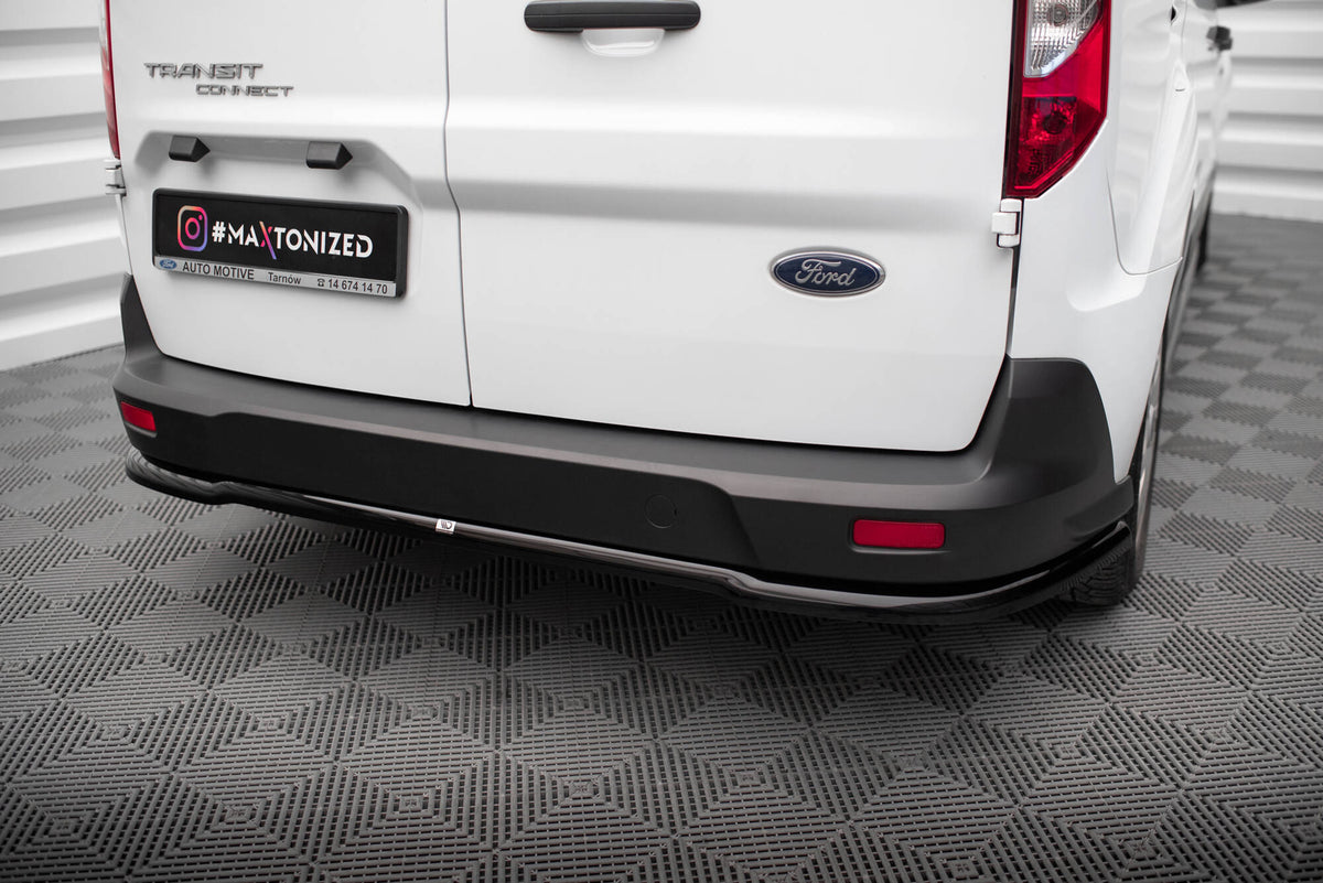 Heckansatz Ford Transit Connect Mk2 Facelift schwarz Hochglanz – Ansicht 3