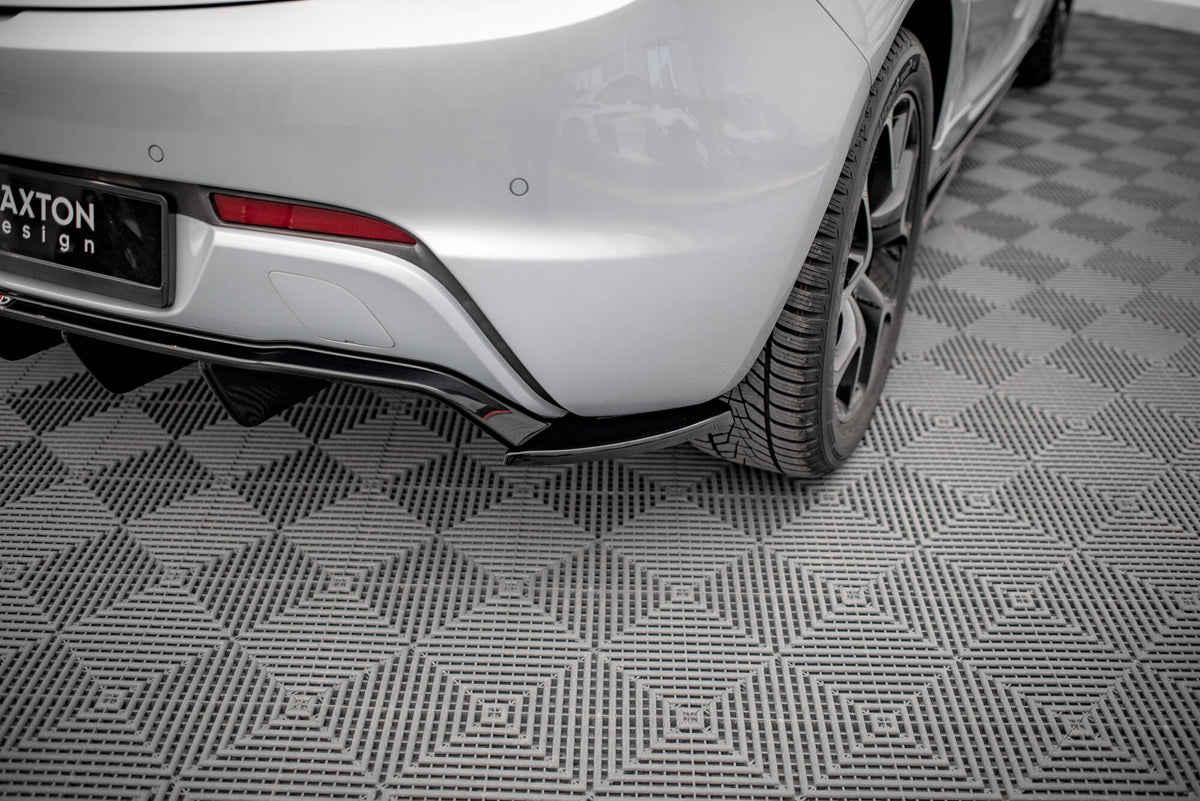 Heck Ansatz Flaps Diffusor V.2 passend für Opel Astra GTC OPC-Line J schwarz Hochglanz – Ansicht 3