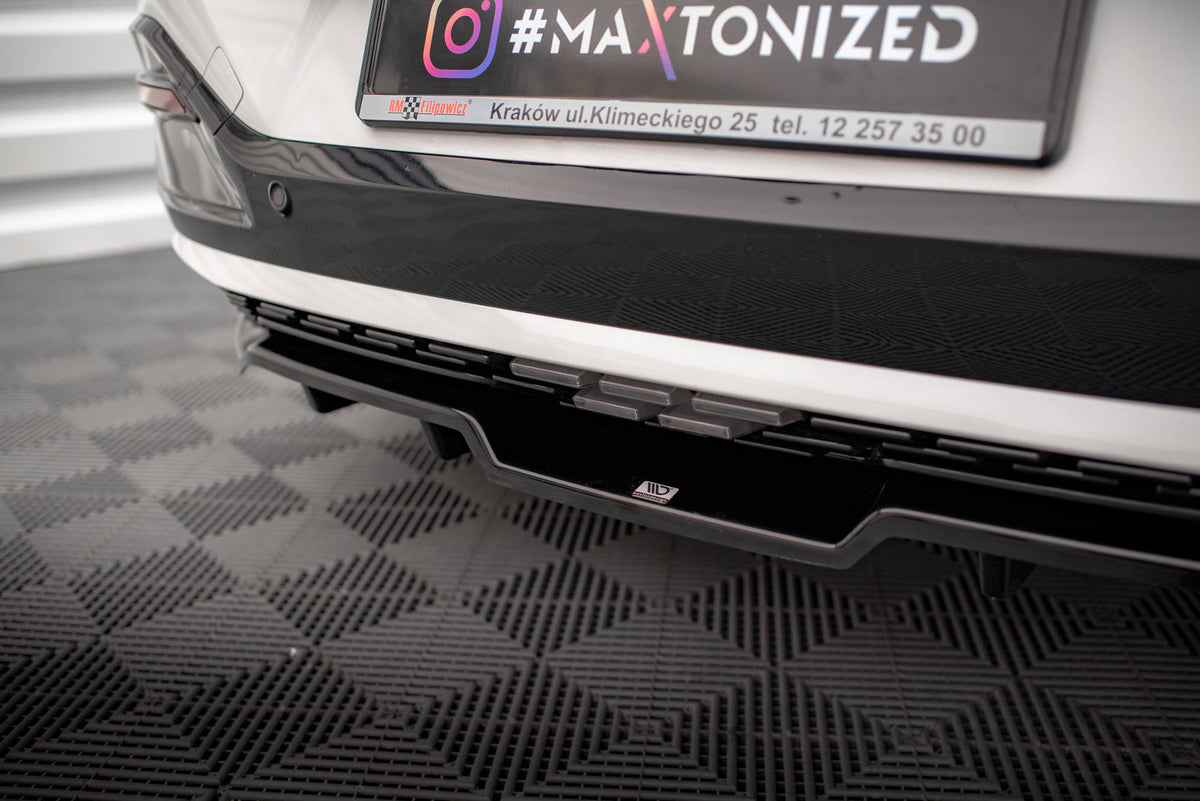 Street+ Mittlerer Diffusor RACE passend für Kia EV6 GT-Line Mk1 schwarz Hochglanz – Ansicht 3