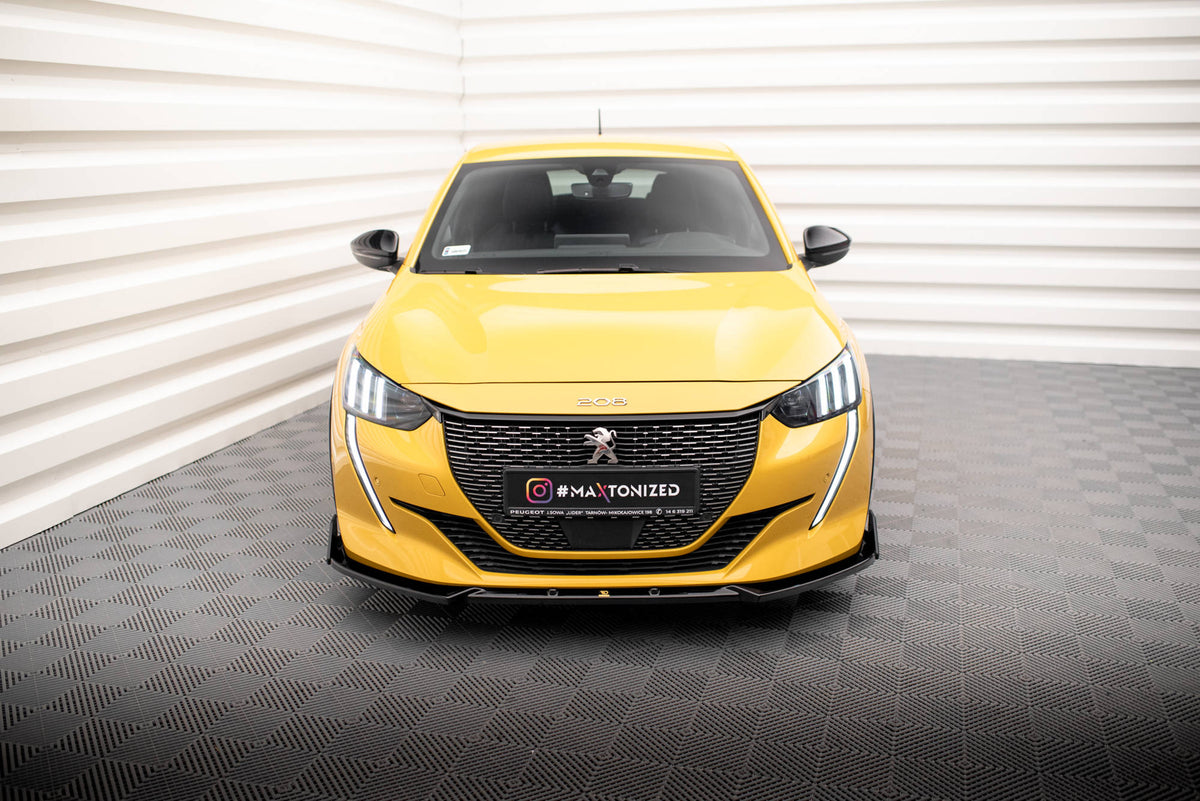 Street+ Spoilerlippe Front Ansatz V.1 + Flaps passend für Peugeot 208 GT Mk2 – Ansicht 1