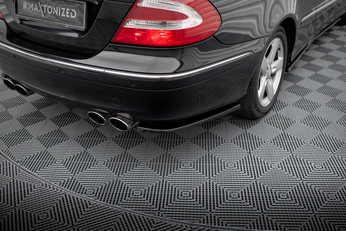 Heck Ansatz Flaps Diffusor V.1 passend für Mercedes-Benz CLK W209 schwarz Hochglanz – Ansicht 3