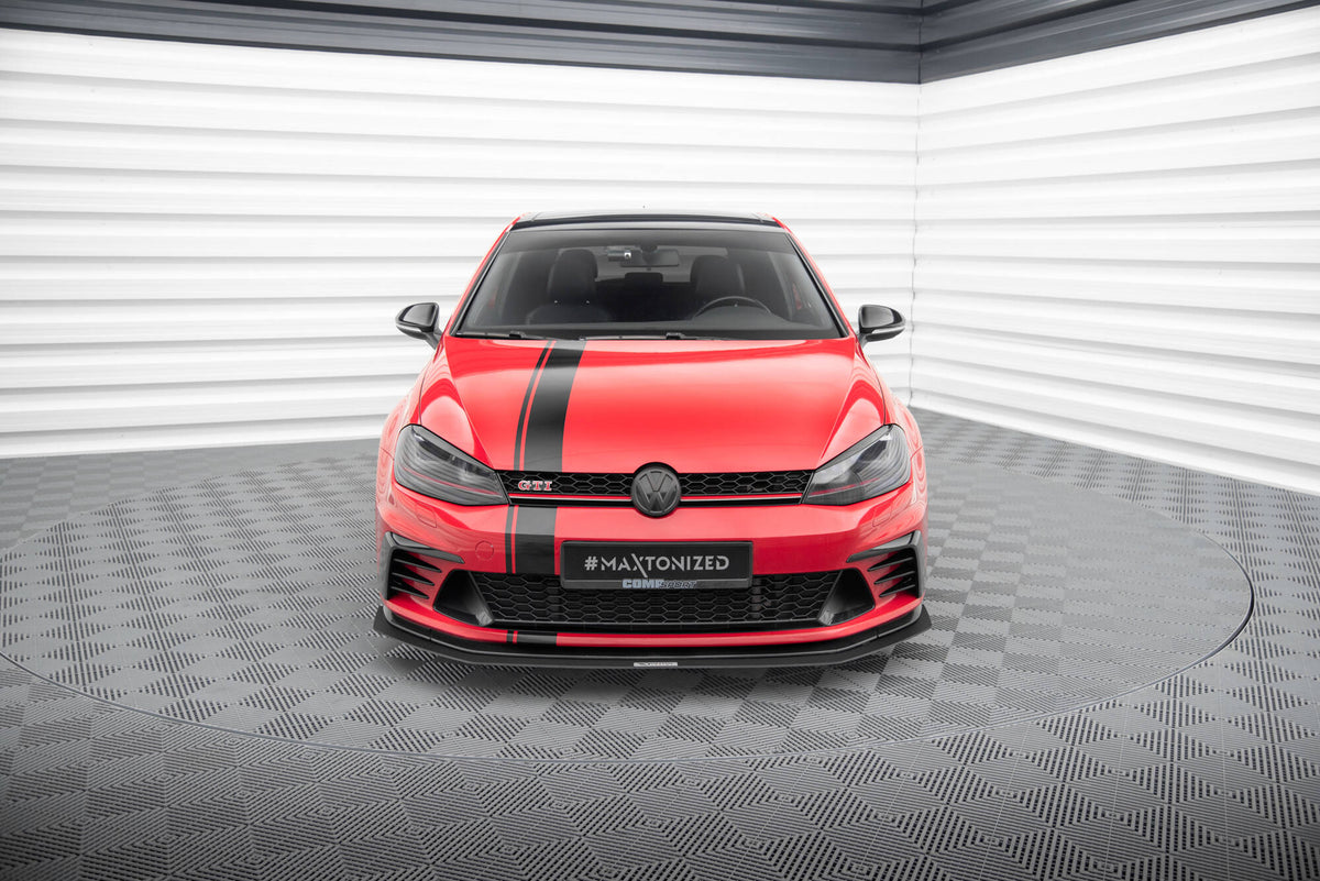 Racing Street+ Spoilerlippe Front Ansatz passend für VW GOLF 7 GTI CLUBSPORT – Ansicht 1