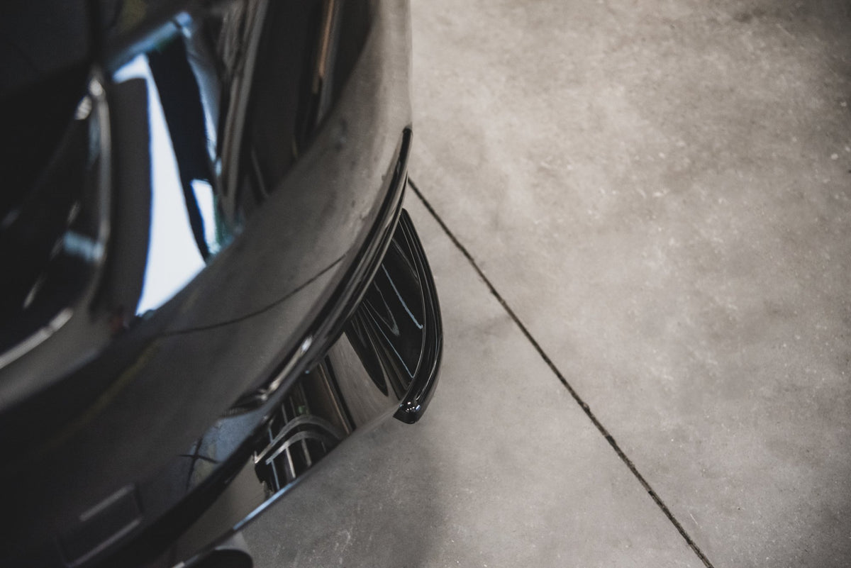 Heck Ansatz Flaps Diffusor passend für VW Golf 7 GTI TCR schwarz Hochglanz – Ansicht 4