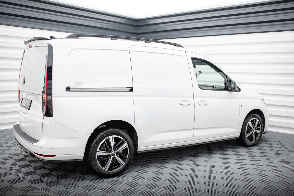 Street+ Seitenschweller Leisten passend für VW Caddy Maxi Mk5 schwarz Hochglanz – Ansicht 1