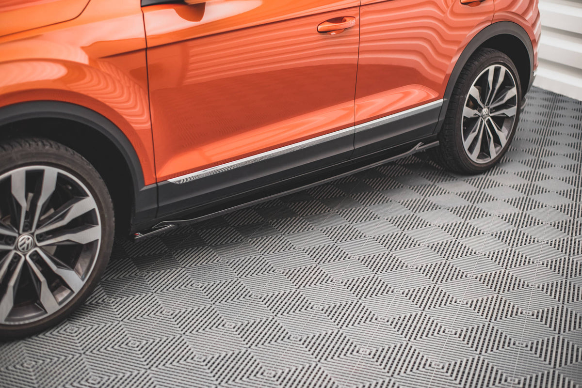 Street+ Seitenschweller Leisten passend für VW T-Roc Mk1 schwarz Hochglanz – Ansicht 3