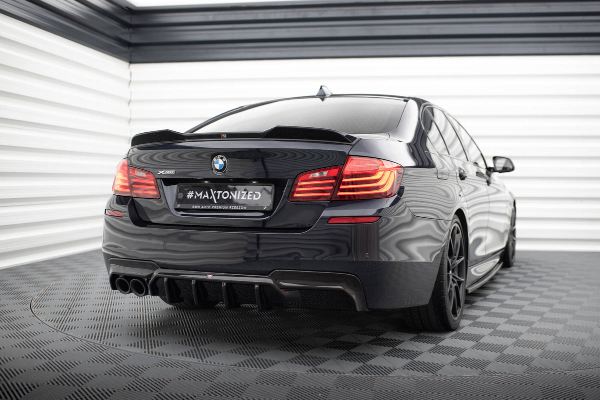 Diffusor Heck Ansatz V.2 passend für BMW 5er M-Paket F10 / F11 (Doppelauspuff li.) – Ansicht 1