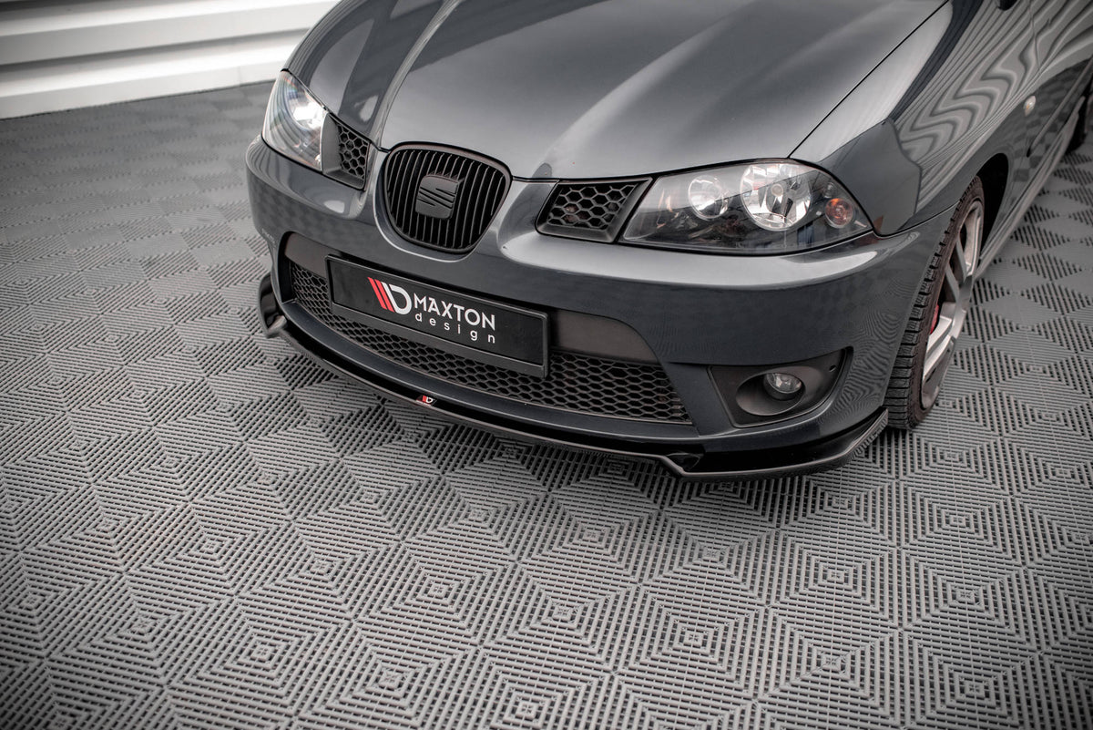 Street+ Spoilerlippe Front Ansatz V.3 passend für Seat Ibiza Cupra Mk3 schwarz Hochglanz – Ansicht 3