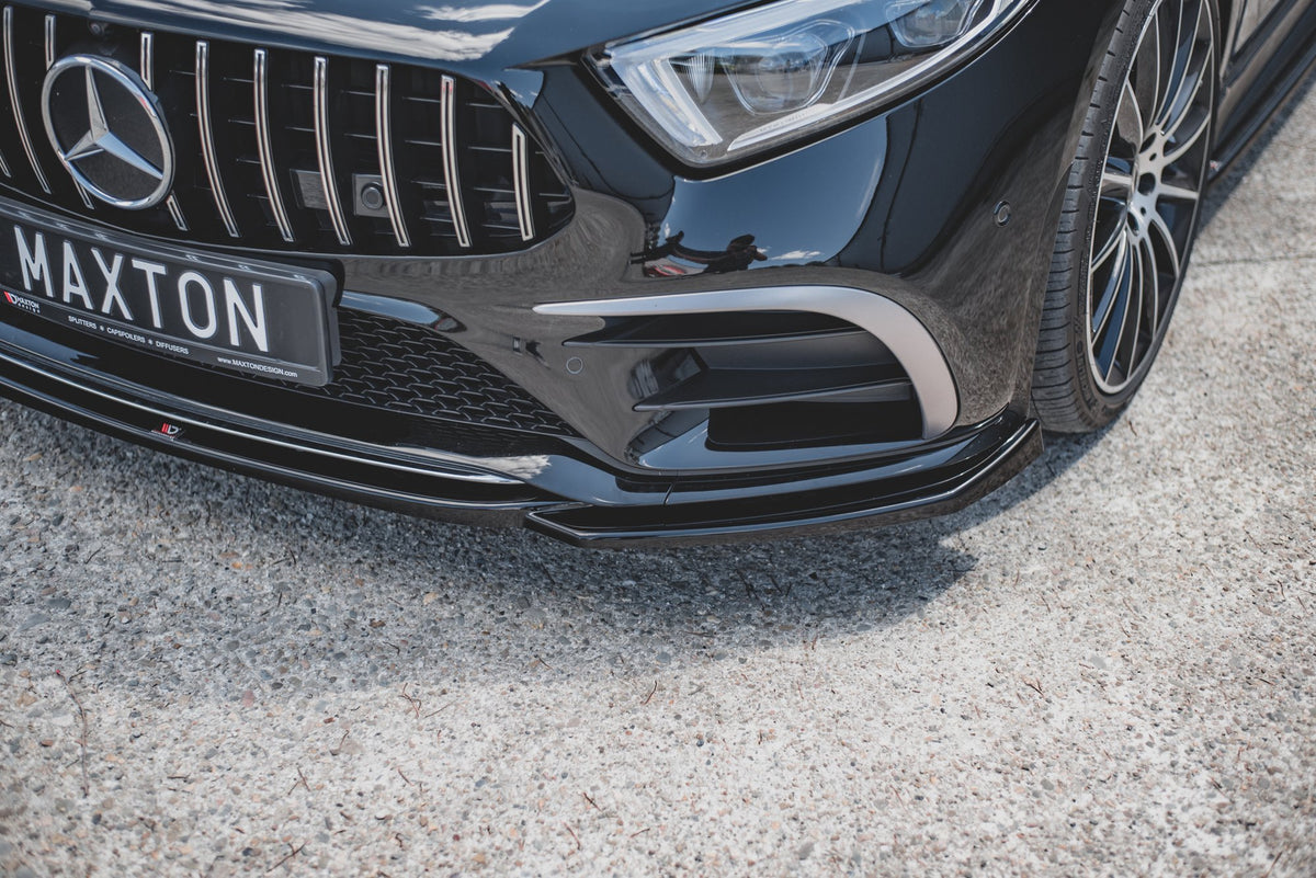 Street+ Spoilerlippe Front Ansatz V.1 passend für Mercedes-AMG CLS 53 C257 schwarz Hochglanz – Ansicht 5