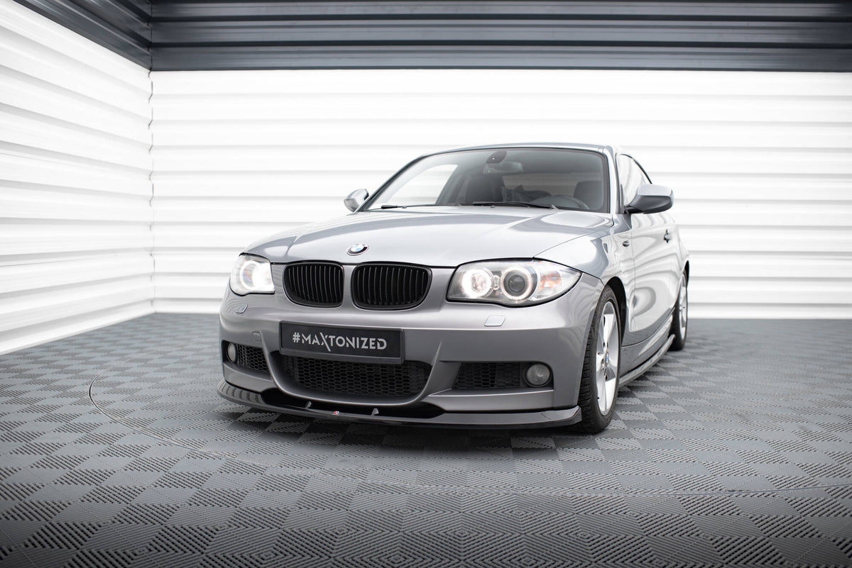 Street+ Spoilerlippe Front Ansatz V.2 passend für BMW 1er M-Paket E82 schwarz Hochglanz – Ansicht 3
