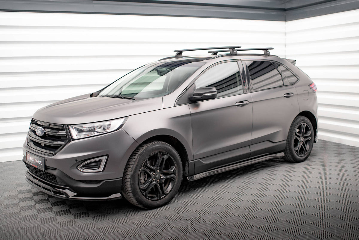 Street+ Seitenschweller Leisten passend für Ford Edge ST Mk2 Facelift schwarz Hochglanz – Ansicht 3