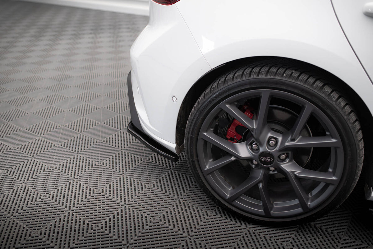 Heck Ansatz Flaps Diffusor V.1 passend für Ford Focus ST Mk4 schwarz Hochglanz – Ansicht 3
