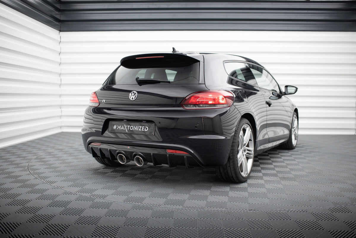 Diffusor Heck Ansatz V.3 passend für VW Scirocco R Mk3 schwarz Hochglanz – Ansicht 3