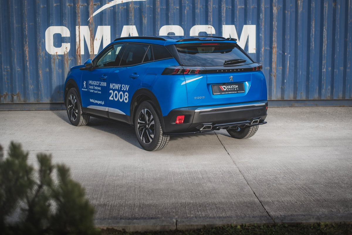 Street+ Mittlerer Diffusor RACE passend für Peugeot 2008 Mk2 schwarz Hochglanz – Ansicht 4