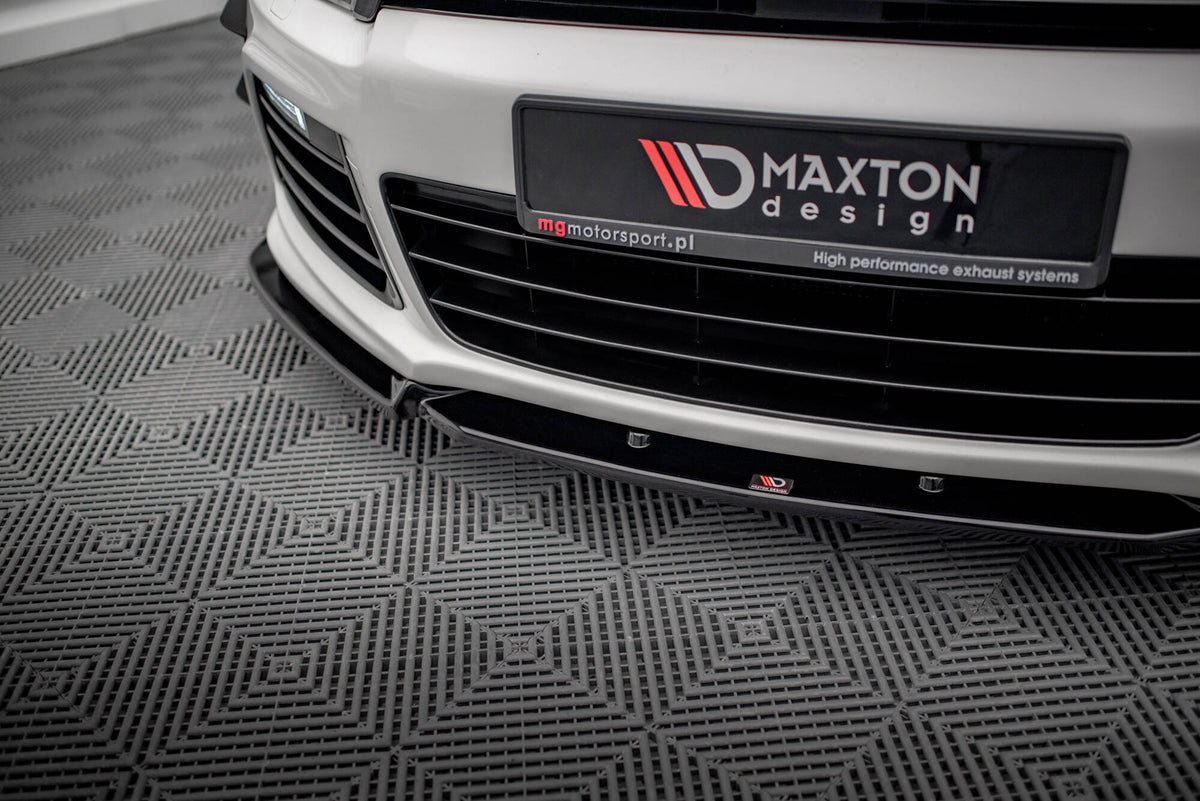 Street+ Spoilerlippe Front Ansatz V.3 passend für VW Scirocco R Mk3 schwarz Hochglanz – Ansicht 4