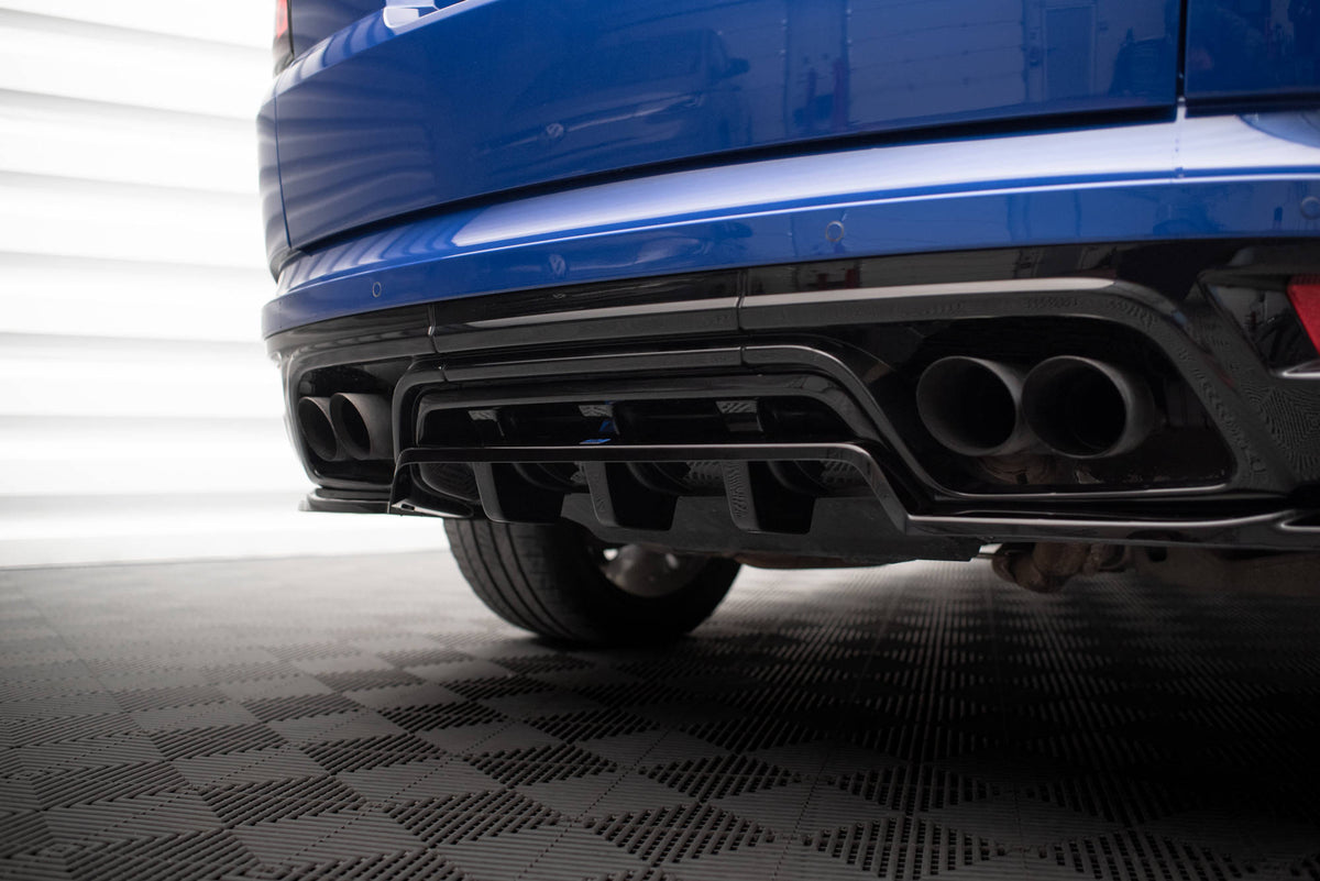 Street+ Mittlerer Diffusor RACE passend für Land Rover Range Rover Sport SVR Mk2 schwarz Hochglanz – Ansicht 4
