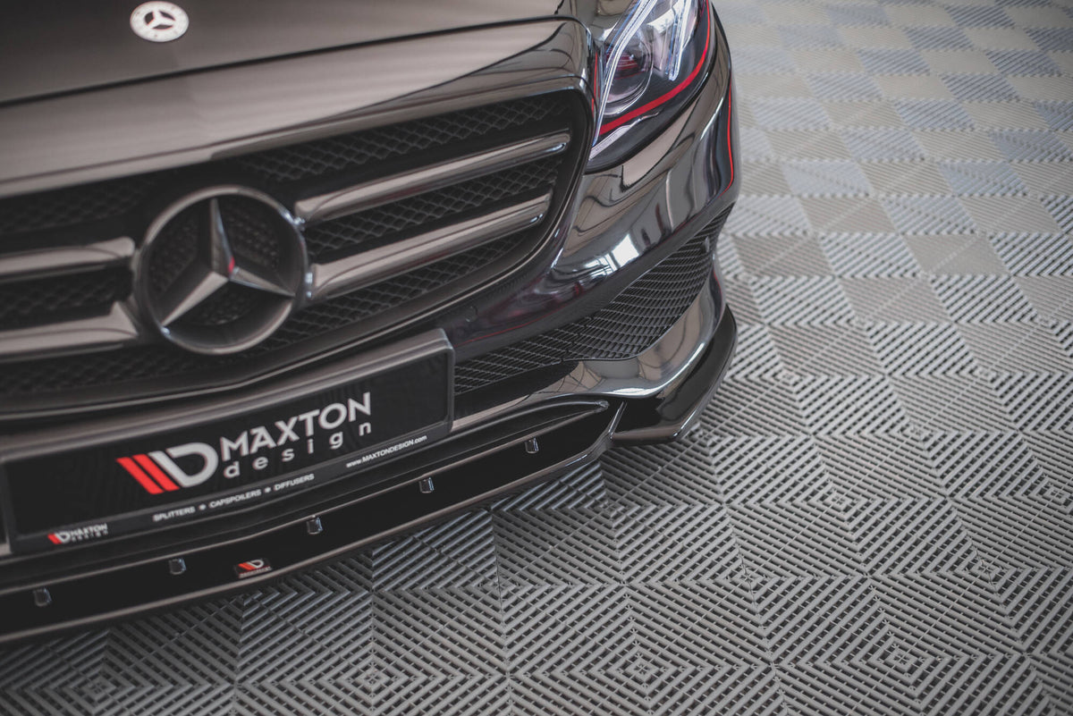 Street+ Spoilerlippe Front Ansatz passend für Mercedes-Benz E W213 schwarz Hochglanz – Ansicht 3