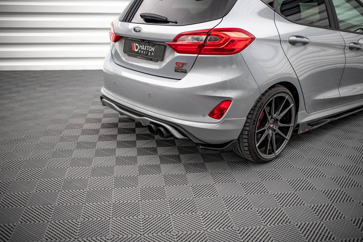 Heck Ansatz Flaps Diffusor V.1 passend für Ford Fiesta ST Mk8 schwarz Hochglanz – Ansicht 3
