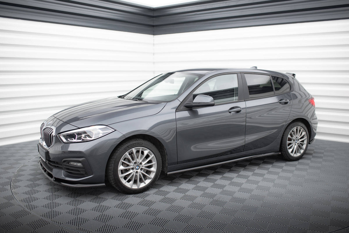 Street+ Seitenschweller Leisten passend für BMW 1er F40 schwarz Hochglanz – Ansicht 1