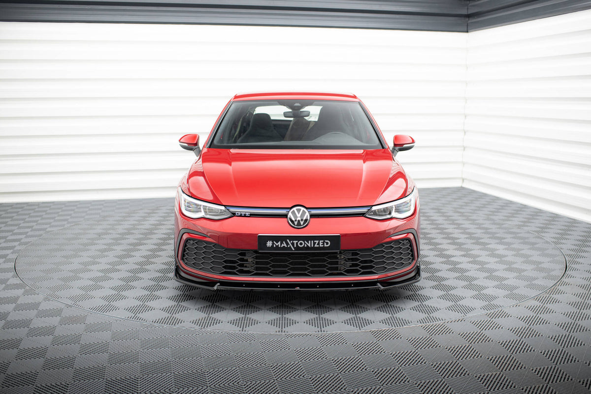 Street+ Spoilerlippe Front Ansatz V.3 + Flaps passend für VW Golf GTI / GTE / GTD / R-Line Mk8 – Ansicht 1