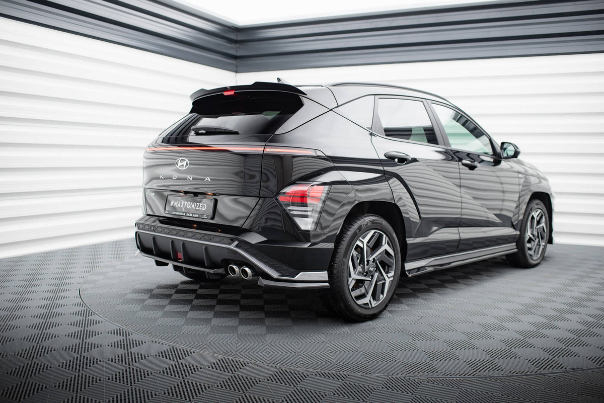 Street+ Mittlerer Diffusor RACE passend für Hyundai Kona N-Line Mk2 schwarz Hochglanz – Ansicht 1