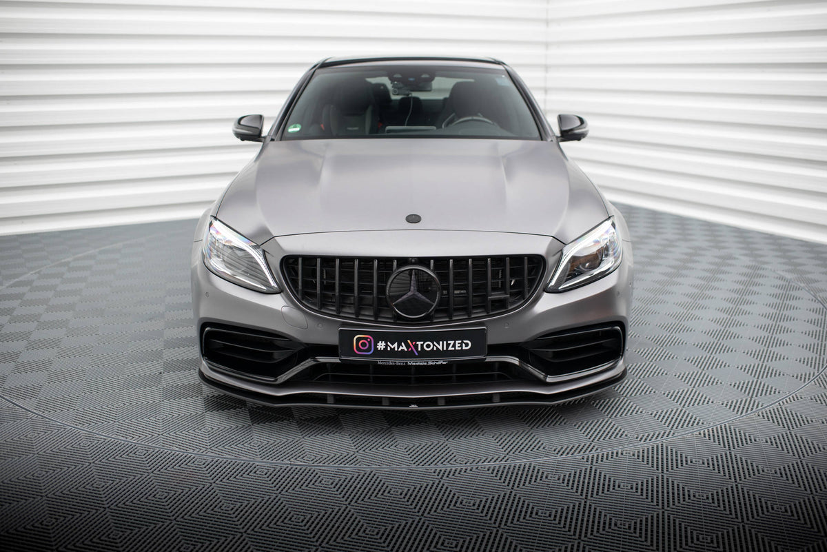 Street Pro Street+ Spoilerlippe Front Ansatz passend für Mercedes-AMG C63 Limousine / Kombi W205 Facelift – Ansicht 1