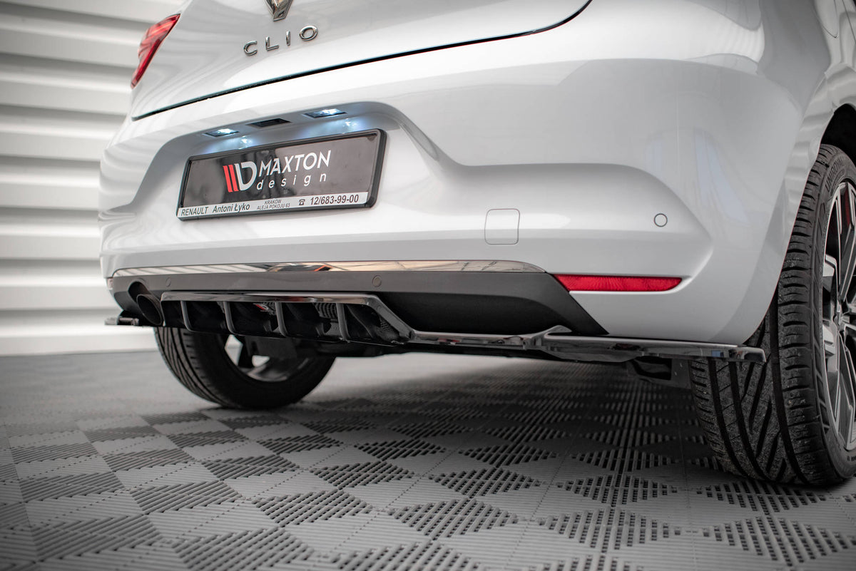 Street+ Mittlerer Diffusor RACE passend für Renault Clio Mk5 schwarz Hochglanz – Ansicht 4