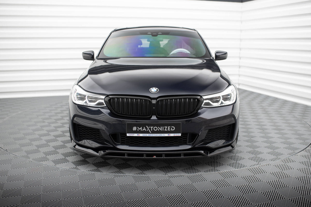 Street+ Spoilerlippe Front Ansatz passend für BMW 6er GT M-Paket G32 schwarz Hochglanz – Ansicht 1