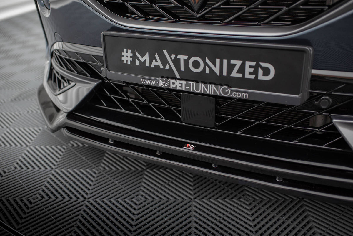 Street+ Spoilerlippe Front Ansatz V.5 passend für Cupra Formentor Mk1 schwarz Hochglanz – Ansicht 4