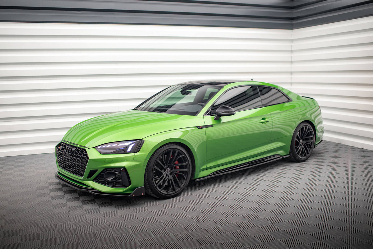 Street+ Seitenschweller Leisten passend für Audi RS5 Coupe F5 Facelift schwarz Hochglanz – Ansicht 4
