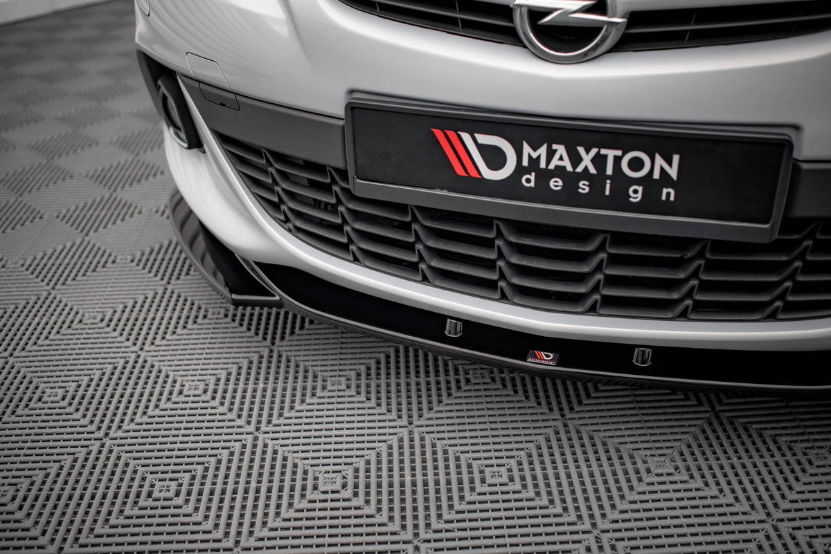 Street+ Spoilerlippe Front Ansatz V.1 passend für Opel Astra GTC OPC-Line J schwarz Hochglanz – Ansicht 3