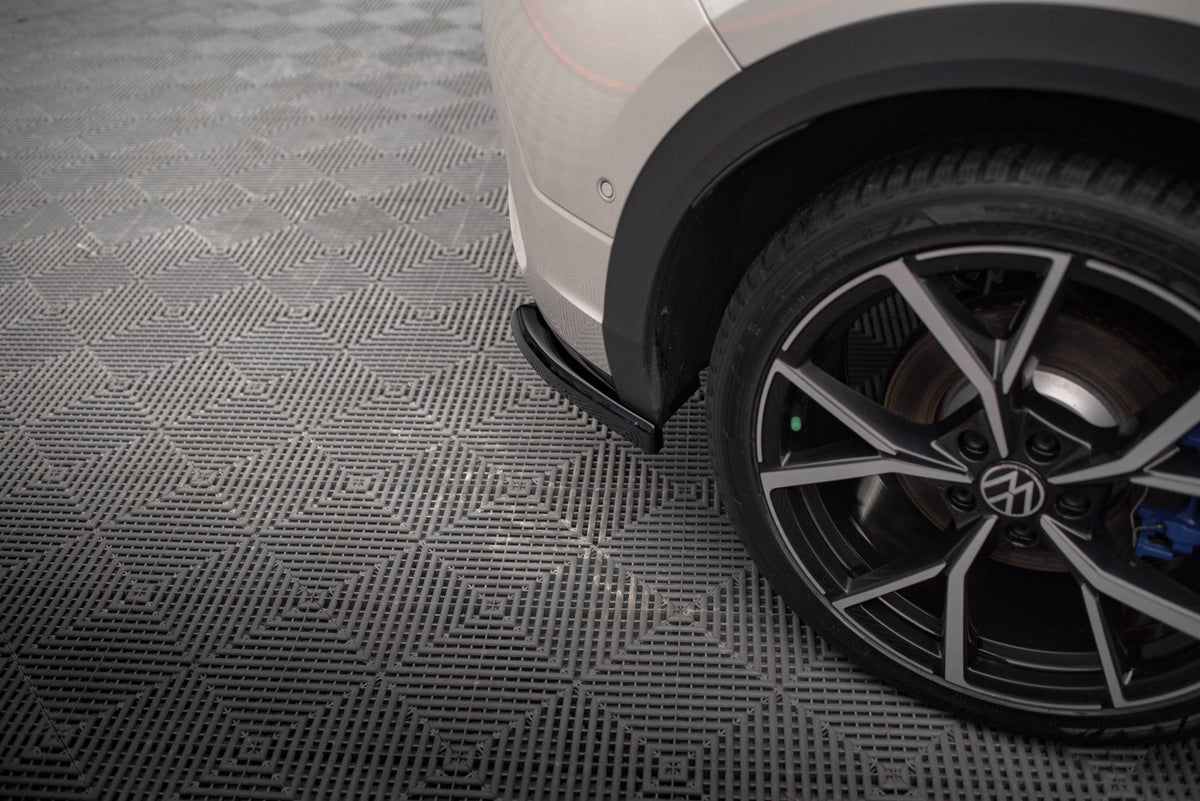 Heck Ansatz Flaps Diffusor passend für VW T-Roc R / R-Line Mk1 Facelift schwarz Hochglanz – Ansicht 4