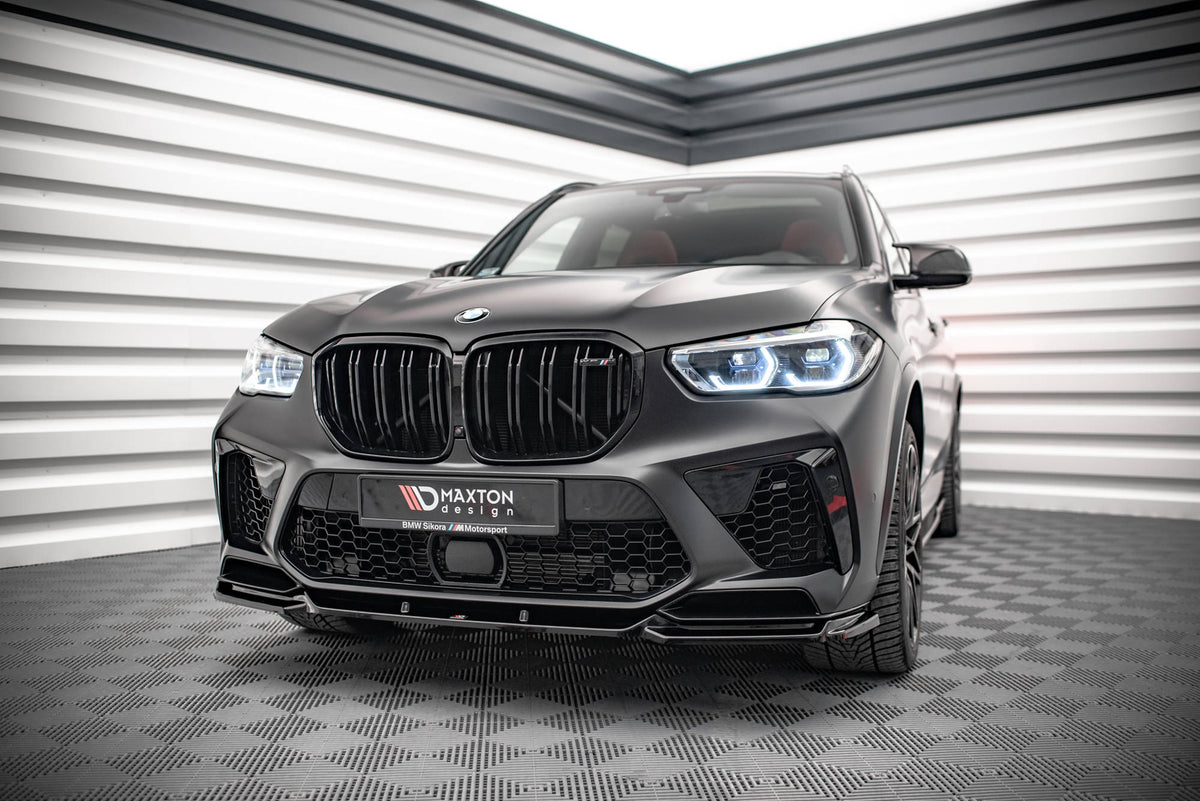 Street+ Spoilerlippe Front Ansatz V.2 passend für BMW  X5M F95 schwarz Hochglanz – Ansicht 3