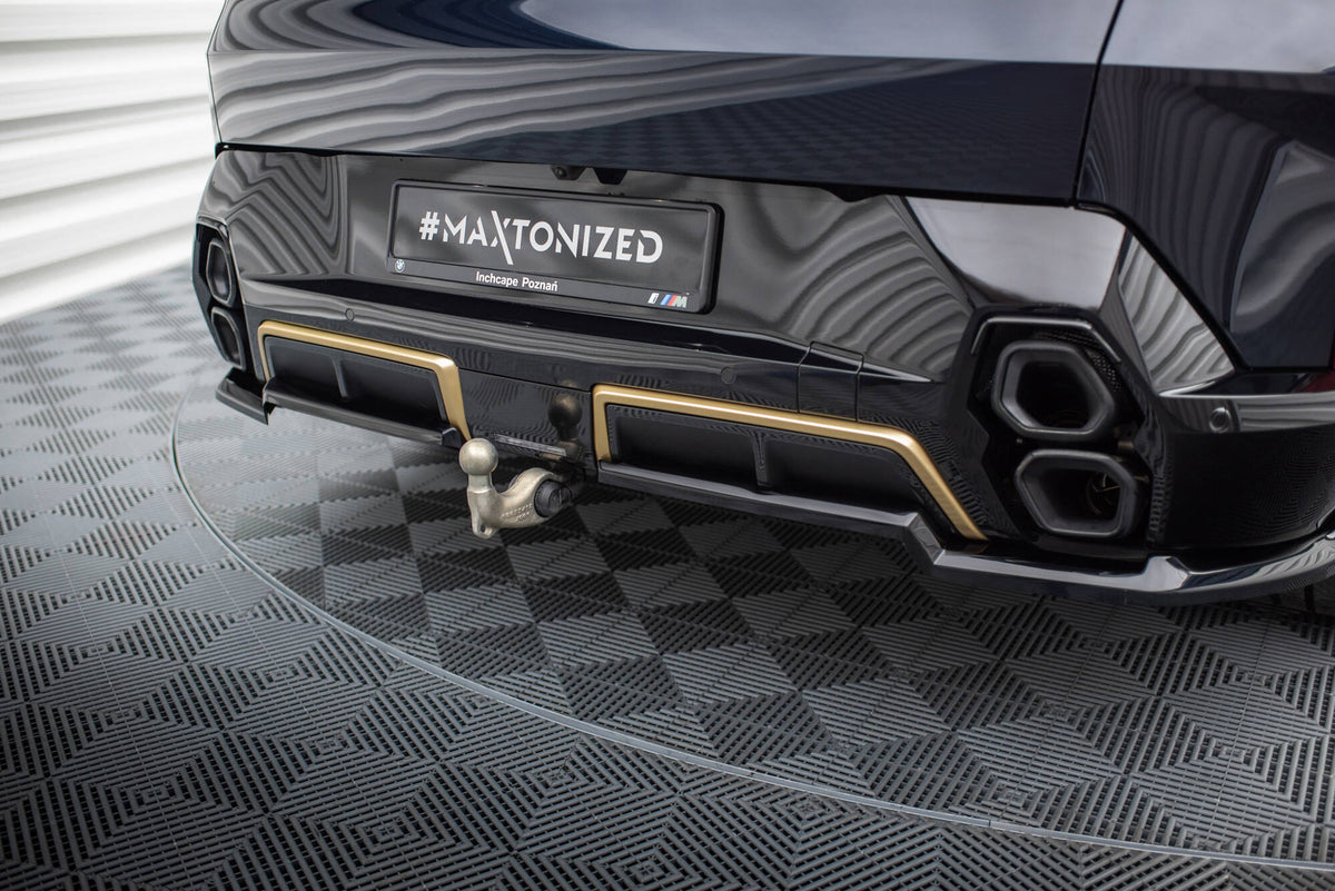 Street+ Mittlerer Diffusor RACE passend für BMW XM G09 schwarz Hochglanz – Ansicht 3