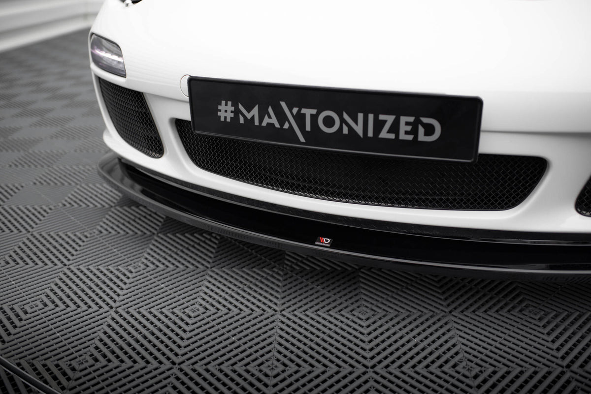 Street+ Spoilerlippe Front Ansatz V.2 passend für Porsche 911 Carrera 997 Facelift schwarz Hochglanz – Ansicht 1