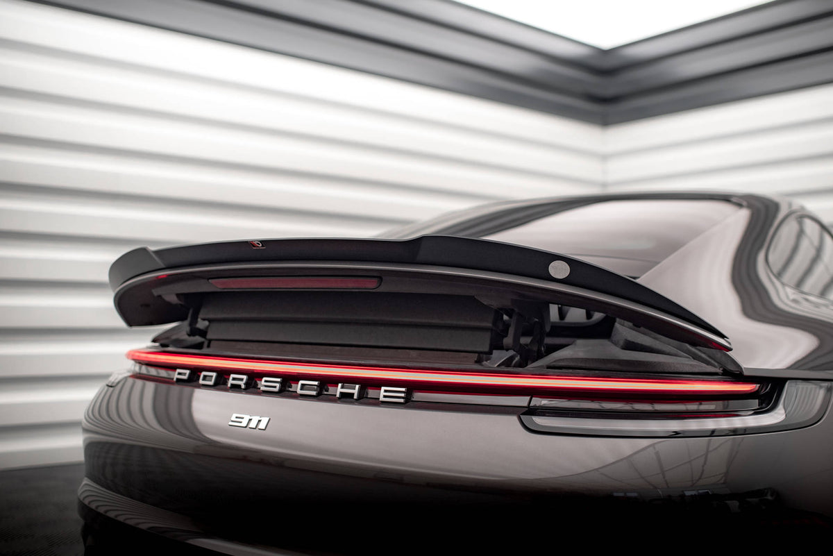 Heckspoiler Lippe Porsche 911 Carrera 4S 992 schwarz Hochglanz – Ansicht 3