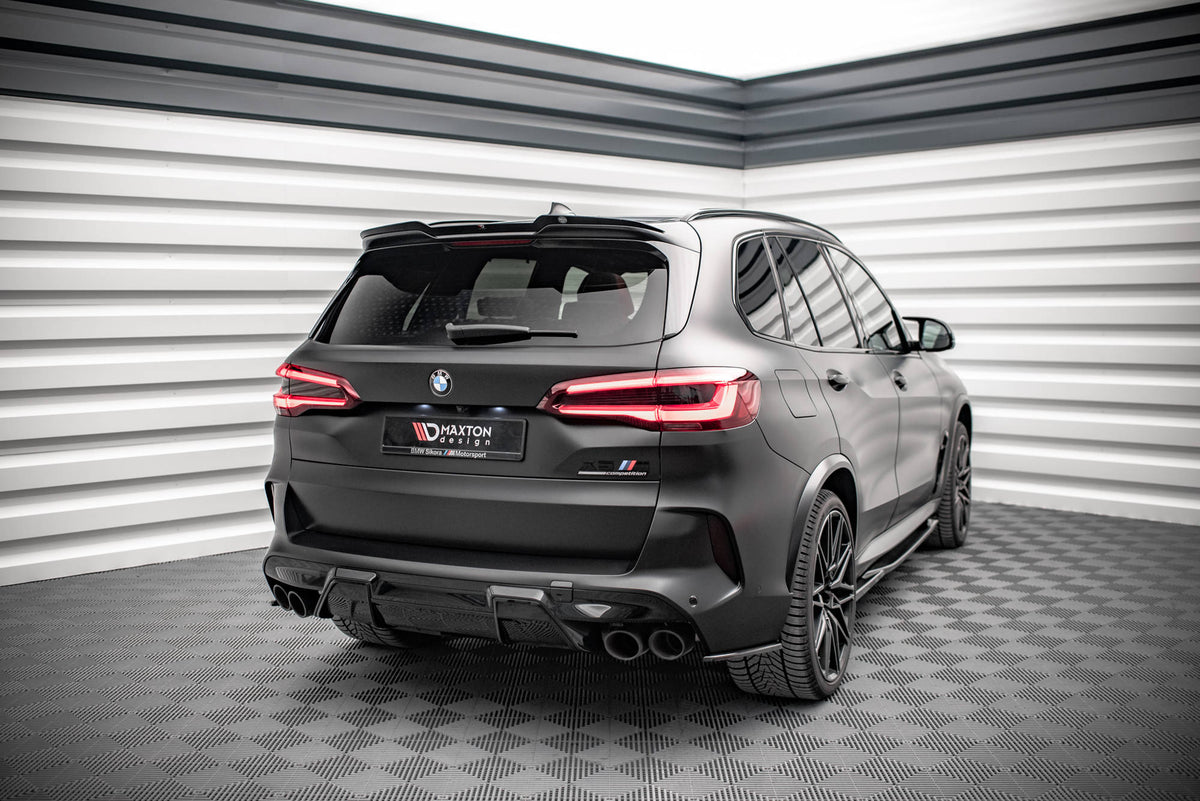 Heck Ansatz Flaps Diffusor passend für BMW X5M F95 / F95 Facelift schwarz Hochglanz – Ansicht 4